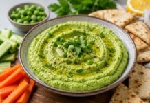 Creamy Green Pea Hummus: A Protein- and Fibre-Rich Dip You Can Add to Almost Any Meal